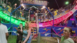 My girlfriend on the Fireball carnival ride @ the DCF