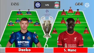 Predictions Line up Inter Milan vs Liverpool Round of 16 Eufa Champions League 2021/2022