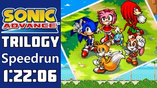 Sonic Advance Trilogy Speedrun World Record - 1:22:06