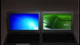 First generation MacBook Air 11 Windows XP vs Windows 7