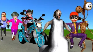 Scary Stranger 3D -Tani Harley Quinn rescue NickJoker by Miss T Motorbike - Couple Prank COMPALATION