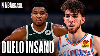 GIANNIS ANTETOKOUNMPO e CHET HOLMGREN protagonizaram um duelo INSANO!