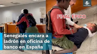 Migrante senegalés se convierte en “héroe sin capa” al frustrar robo en un banco