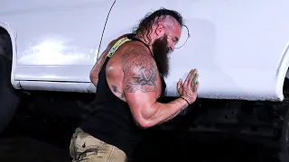 Braun Strowman against The Miz and John Morrison  segment / Braun Strowman flips a Truck