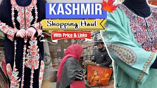 What 👉 I Bought from Kashmir || Affordable Kashmir Shopping Haul 🛍 || Price & Links of Best Shops
