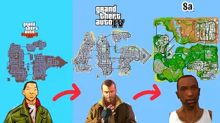 Así Es La EVOLUCIÓN de los MAPAS en la saga Gta