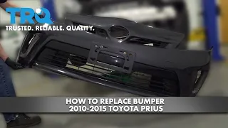 How To Replace Bumper 2010-2015 Toyota Prius