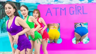 GREAT ATM CHOOSES LADY PRANK BATTLE NERF DR ApGirl Nerf Guns ENJOY PREGNANT PRANK