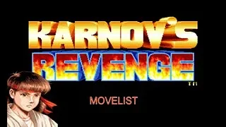 Karnov's Revenge Movelist: Ryoko's Special Moves