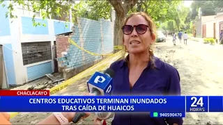 Hay 3 centros educativos dañados por los huaicos, informa alcalde de Chaclacayo