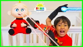 Ryan babysits Jack Jack from Disney Pixar Incredibles 2 Pretend Play!!!