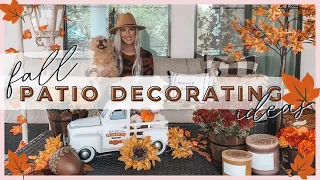 FALL 🍂 COZY OUTDOOR DECOR 2021 | Fall Decorate With Me | Patio Decorating Ideas | Fall Decor DIY