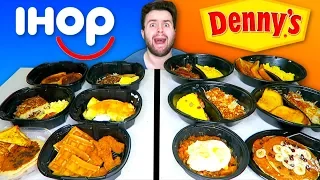 IHOP BREAKFAST vs. DENNY'S BREAKFAST - Restaurant Taste Test!