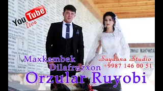 Maxkambek +Dilafruzxon Dunyo to’yxonasi Saydana studio 97 146 00 51