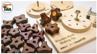 ⚡Making Wooden Knobs: Mastering the Technique of Easy Shape and Size Adjustment with New Jigs / DIY