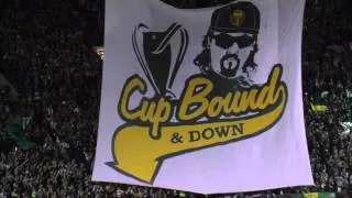 Timbers tifo: Cup Bound and Down