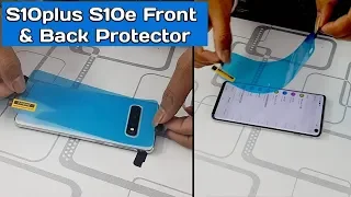 Samsung S10 plus Front & Back Screen Protector Full Body Tempered Glass installation