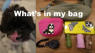 What's in my bag - Dog Mom Edition 🐶 #shihpoo