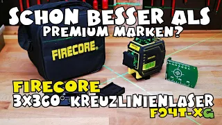 Was kann der Firecore 3x360° Linienlaser F94T-XG green?