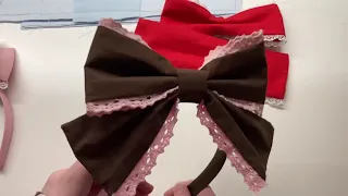How to make an Angelic Pretty style Lolita fashion headbow!