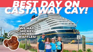 THE BEST Rainy Day on Castaway Cay! Mickey Churro Waffles & Fireworks - Disney Cruise Day 3