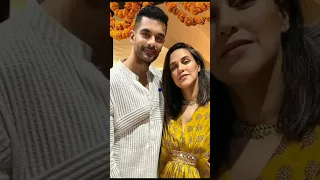 Neha Dhupia with her husband Angad Bedi// Real  couples jobi 🥰🥰 #nehadhupia #youtubeshorts #video