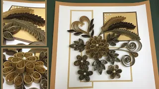 Quilling Card Tutorial || 3D Card || Quilling Art Card