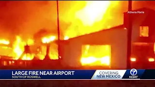 Crews contain fire in Roswell, NM