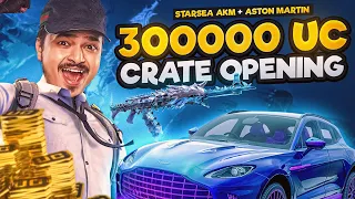 INSANE 3,00,000 UC ASTON MARTIN + STARSEA AKM CRATE OPENING | 8BIT THUG