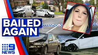 Woman who killed grandfather in fatal crash granted bail for fifth time | 9 News Australia