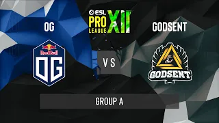 CS:GO - OG vs. Godsent [Nuke] Map 1 - ESL Pro League Season 12 - Group A - EU