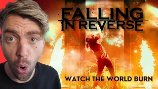 "UK Drummer REACTS to Falling In Reverse - "Watch The World Burn" LIVE!  REACTION"