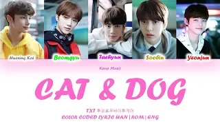 TXT ( 투모로우바이투게더 )  - Cat and Dog ( Color Coded Lyric ENG|HAN|ROM ) - Kpop Music