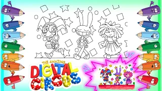 NEW Coloring Pages The Amazing Digital Circus 2  /  How to color POMNI , JAX , RAGATHA