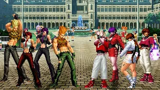 [KOF Mugen] Memorial | Benimaru & Vanessa Team vs Chris & Shermie Team [ 4vs4 ]