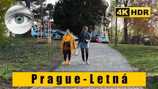 4k Czech Republic Prague walk: Letná Park - amazing views of the city 🇨🇿 HDR ASMR