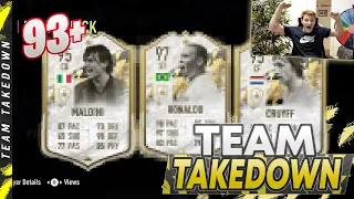 FREAKY FRIDAY!!! 93+ Icon Moments Player Pick Team Takedown!