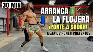 Cardio En Casa Arranca Flojera (30 Minutos) Rutina HIIT Sin Equipo Que te Pondra a Sudar Como Loco