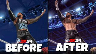 WWE 2K24: Updated Jey Uso Entrance [With Crowd] | Patch 1.02