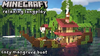 Minecraft Relaxing Longplay - Cozy Mangrove Boat (No Commentary) [1.19]