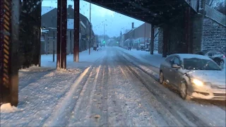 Driving in Snow - March 2018 in central Fife - Scotland