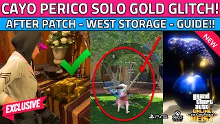 NEW Easiest Solo Door Glitch Cayo Perico! Get GOLD Glitch - How To Do West Storage Safe GTA 5 Online