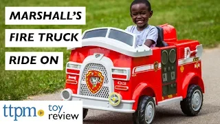 Check Out PAW Patrol Marshall's Fire Truck Powered Riding Toy from KidTrax