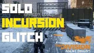 The Division- SOLO INCURSION FALCON LOST- HARD AND CHALLENGING (EASY)