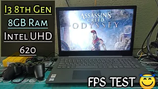 Assassin's Creed Odyssey Game Tested on Low end pc|i3 8GB Ram & Intel UHD 620|Fps Test 😇|