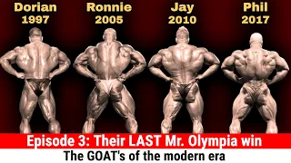 Dorian Yates vs Ronnie Coleman vs Jay Cutler vs Phil Heath (Ep 3: Their LAST Mr. Olympia win)