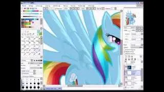 My little pony friendship is magic ( Rainbow Dash Speedpaint)