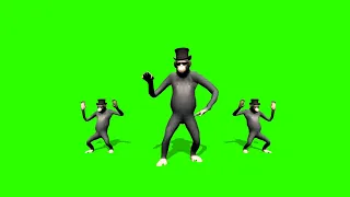 Monkeys Dancing #1  / Green Screen - Chroma Key