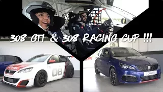 ESSAI DES PEUGEOT 308 GTI RESTYLÉE & RACING CUP À ASCARI !!