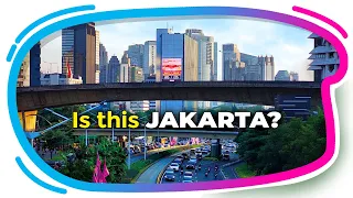 💜SURPRISE‼️ This is JAKARTA CITY, INDONESIA 🇲🇨 JPO Pinisi Sudirman | Halte TransJakarta Karet